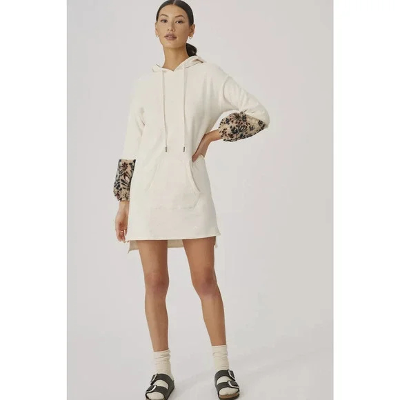 Anthropologie Amadi Hoodie Tunic Mini Dress - New Medium - Picture 2 of 4